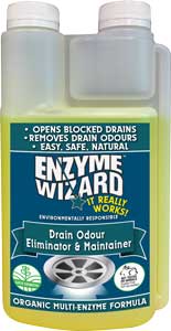 Enzyme Wizard Drain Odour Eliminator & Maintainer 1L RTU
