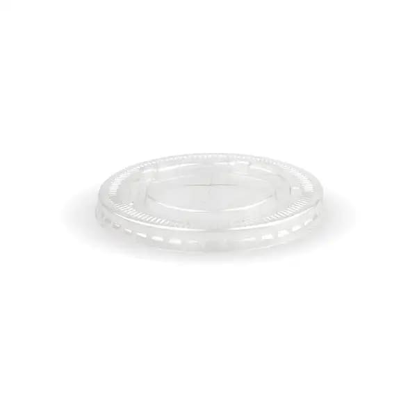 390-650ml / 12-22oz 90mm Clear PLA Flat X Slot Lid - 100 Lids - Philip Moore Cleaning Supplies Christchurch