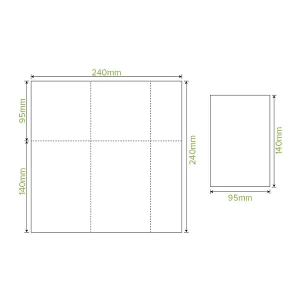 BioPak 1 Ply E-Fold Tall BioDispenser Napkin - White - Carton - Philip Moore Cleaning Supplies Christchurch