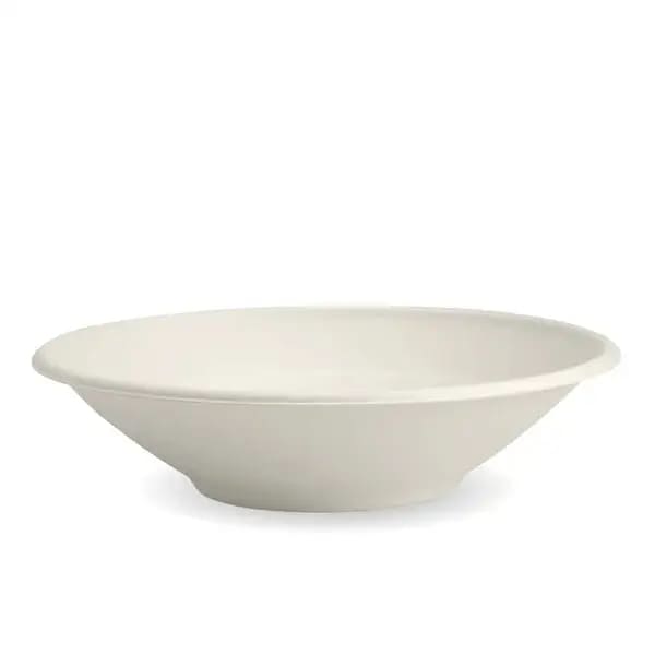 BioPak 800ml / 24oz White BioCane Bowl - 50 Bowls - Philip Moore Cleaning Supplies Christchurch