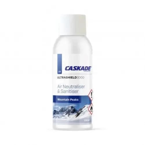 Caskade Ultrashield 3000 Air Neutraliser and Sanitiser Spray - Mountain Peaks - Philip Moore Cleaning Supplies Christchurch