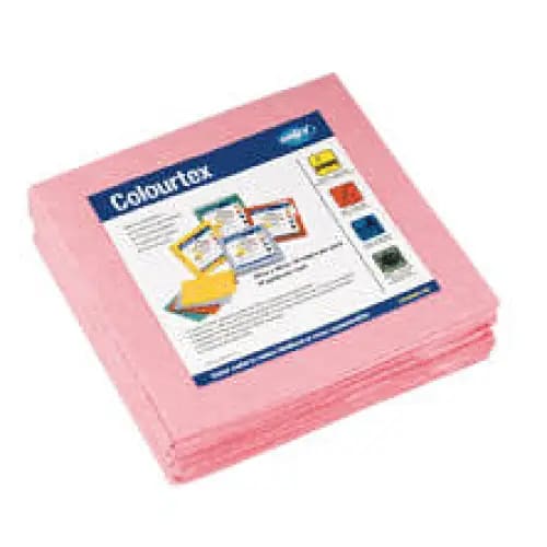 Colourtex Cleaning Cloth Pink 40 x 40 (10 PACK) - Philip Moore Cleaning Supplies Christchurch