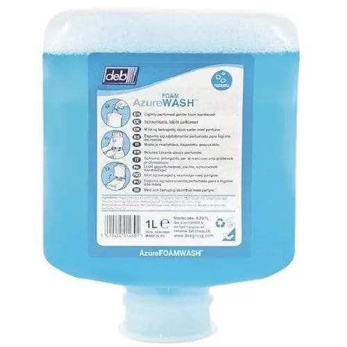 DEB FOAMING SOAP 1L - AZURE - Philip Moore Cleaning Supplies Christchurch