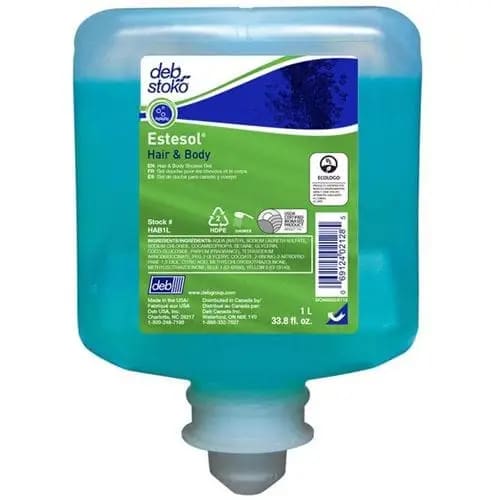 DEB HAIR & BODY WASH - BLUE 1L - Philip Moore Cleaning Supplies Christchurch