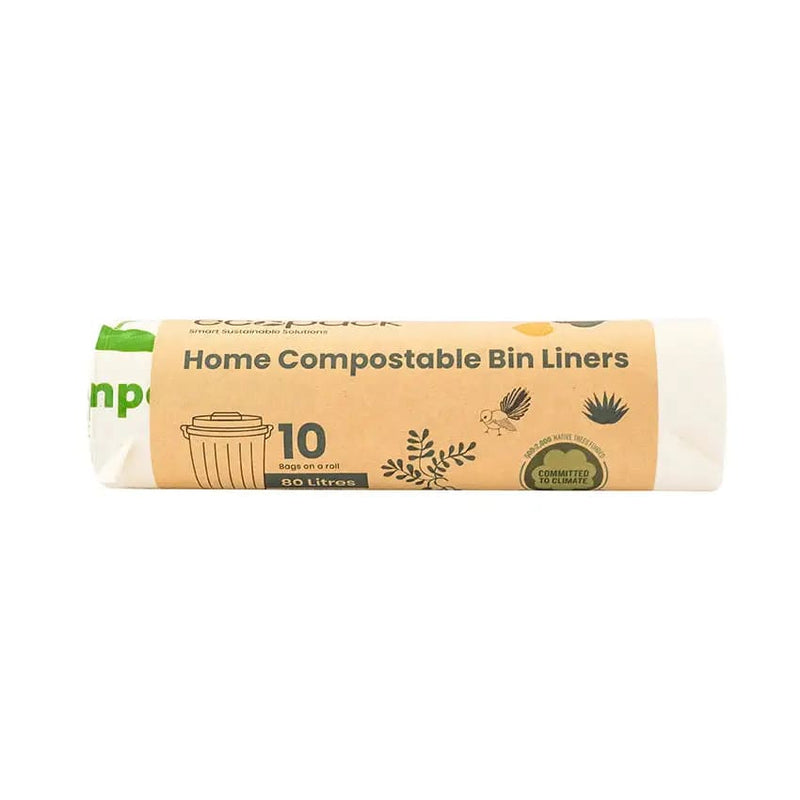 Ecobags Compostable Bin Liner 80L - Compostable rubbish bags