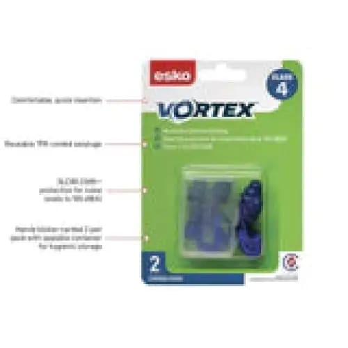 Esko Reusable Vortex Corded Earplugs - Philip Moore Cleaning Supplies Christchurch