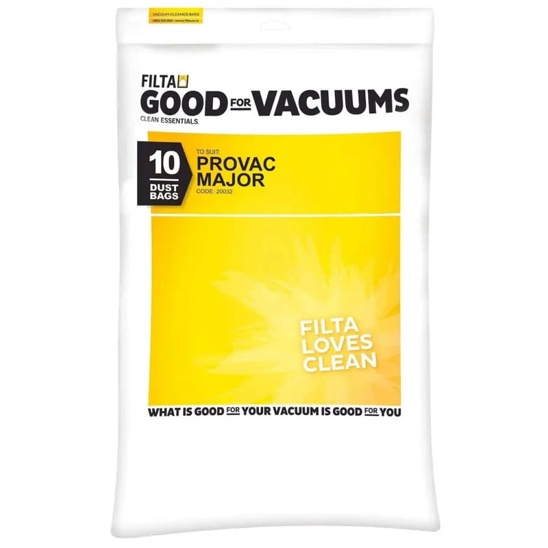 Filta Provac Major SMS Multi Layered Vacuum Cleaner Bags 10 PK - Philip Moore Cleaning Supplies Christchurch