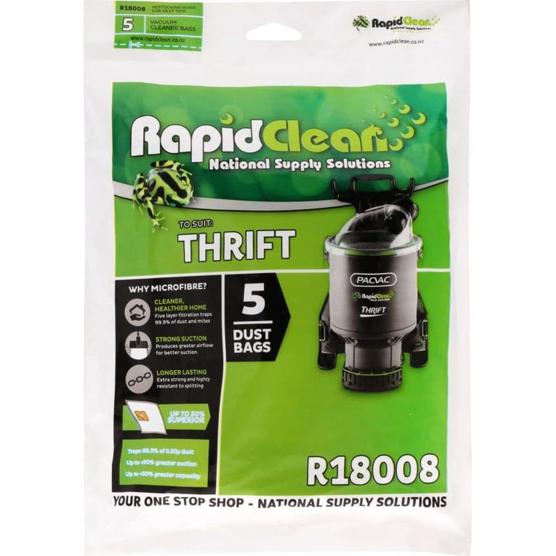 Filta Rapidclean Thrift Vacuum Bags - Pack of 5 - Philip Moore Cleaning Supplies Christchurch