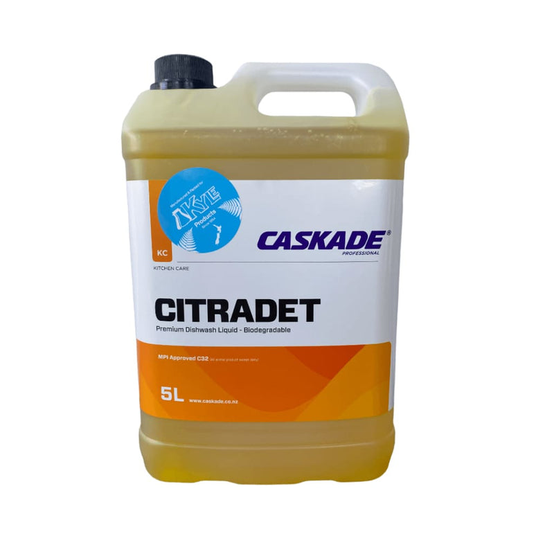 Kyle/Caskade Products Citradet Lemon Dish Washing Detergent 5L - Philip Moore Cleaning Supplies Christchurch