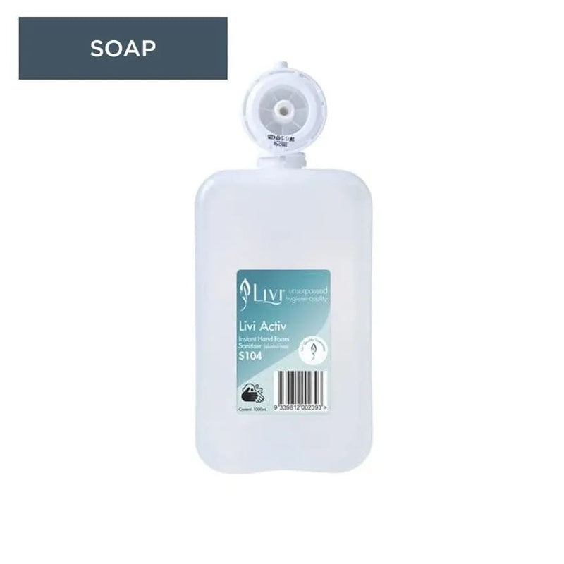 Livi Instant Foaming Hand Sanitiser 1 litre - Philip Moore Cleaning Supplies Christchurch