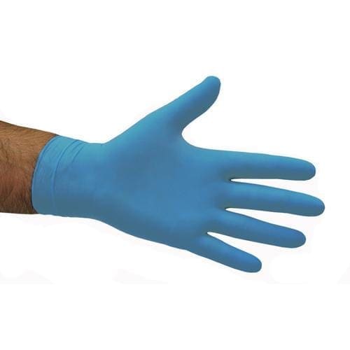 Pomona Blue Nitrile Gloves Large - Pack of 100 - Philip Moore Cleaning Supplies Christchurch