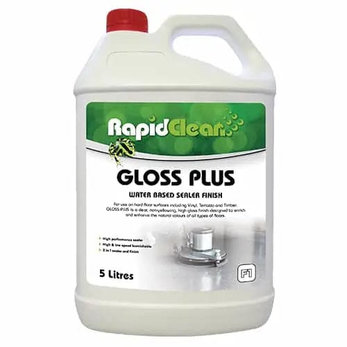 RapidClean Gloss Plus Floor Finish 5L - Philip Moore Cleaning Supplies Christchurch