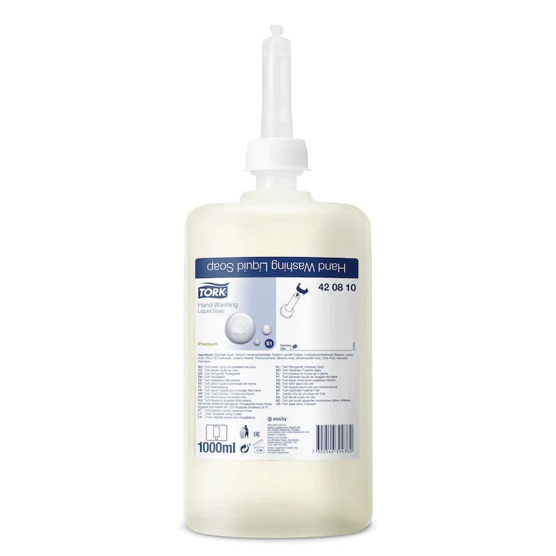 Tork Hand Washing Liquid Soap 1 litre - Philip Moore Cleaning Supplies Christchurch