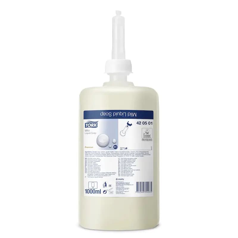 Tork Mild Liquid Soap 1 litre - Philip Moore Cleaning Supplies Christchurch