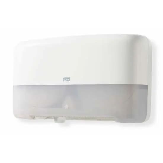 Tork T2 Twin Mini Jumbo Toilet Paper Dispenser - Philip Moore Cleaning Supplies Christchurch