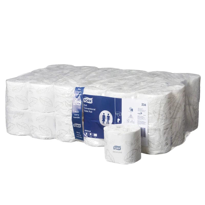 Tork T4, 2Ply Conventional Toilet Roll - Philip Moore Cleaning Supplies Christchurch