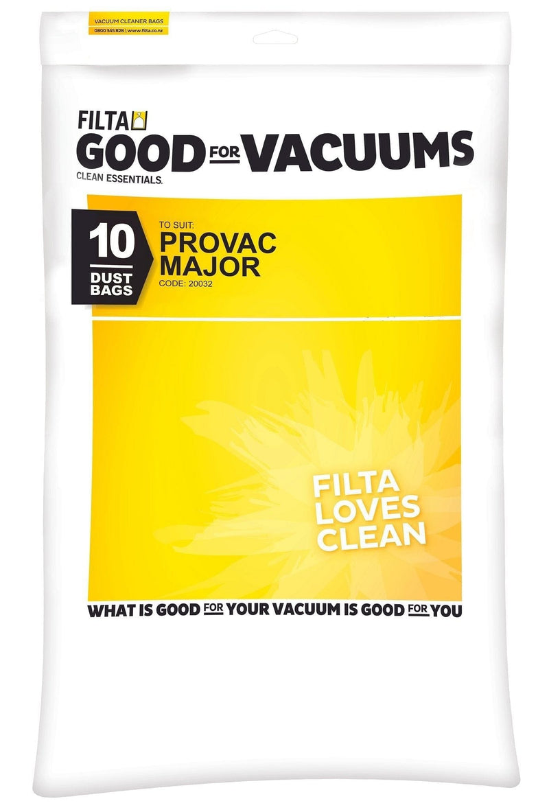 Filta Provac Major SMS Multi Layered Vacuum Cleaner Bags 10 PK - Philip Moore Cleaning Supplies Christchurch