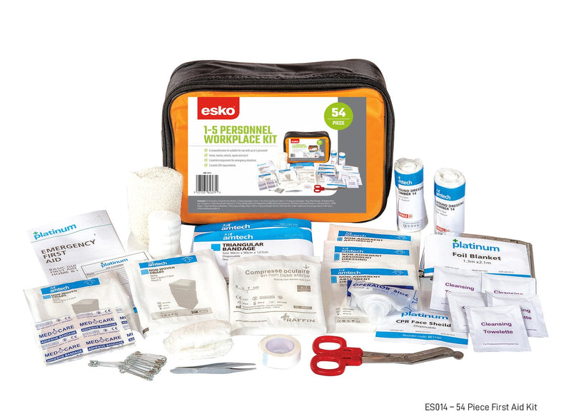 Esko First Aid Kit - Small Workplace 54 piece - Philip Moore Cleaning Supplies Christchurch