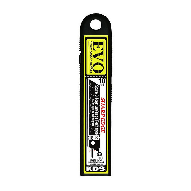 Knife Blade EVO Power Black Blades 18mm 10 pack - Philip Moore Cleaning Supplies Christchurch