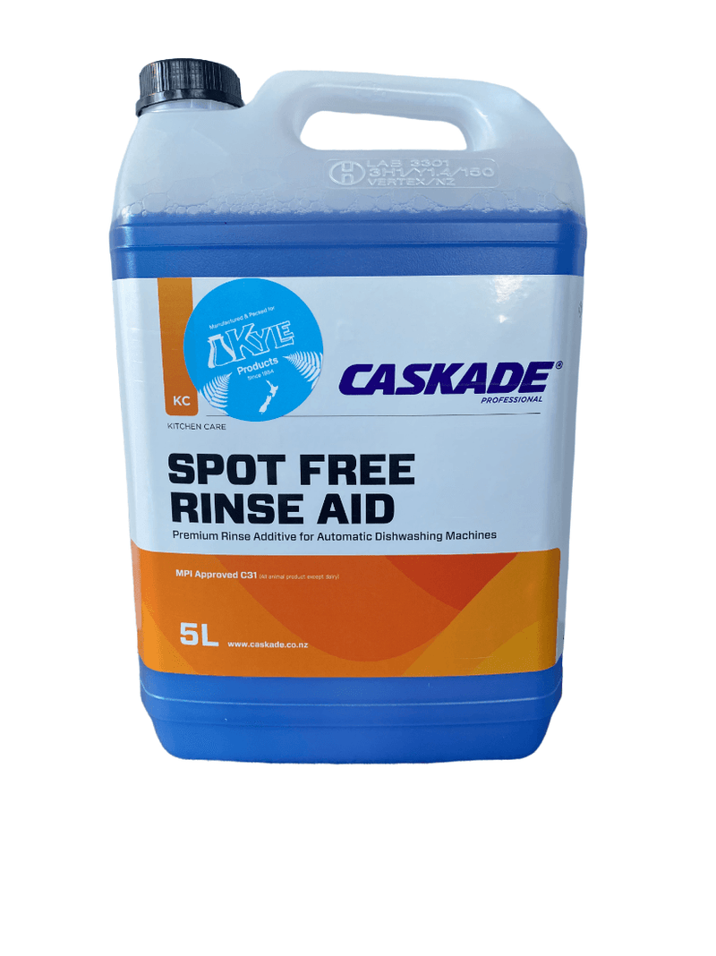 Kyle/Caskade Products Spot Free Rinse Aid 5L - Philip Moore Cleaning Supplies Christchurch